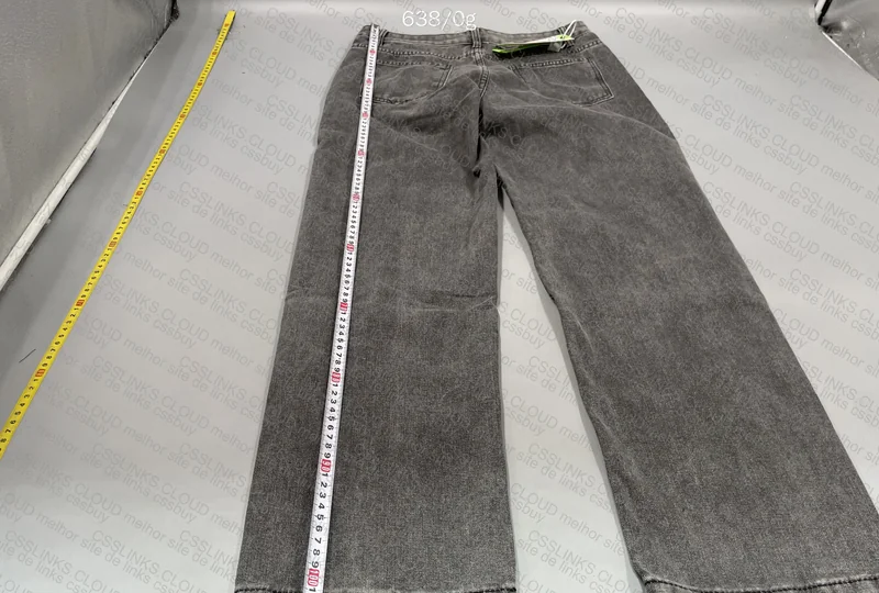 Black Straight Pants with Measurements 2
