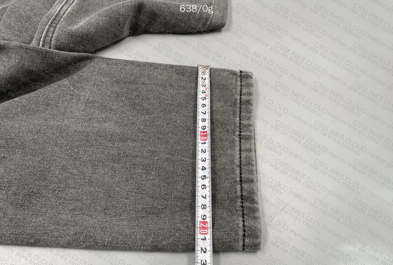 Black Straight Pants with Measurements 3