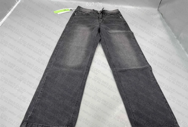 Black Straight Pants (with measurements)