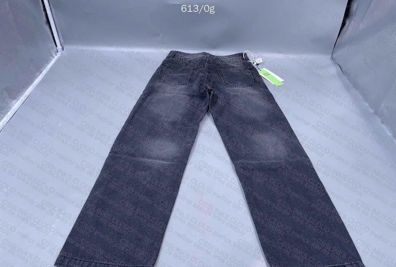 Black Straight Pants (with measurements) 2