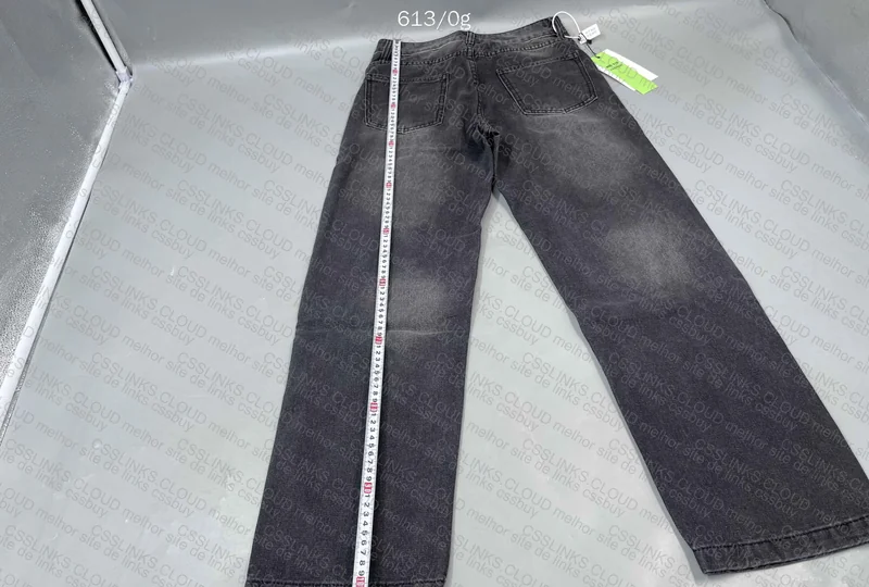 Black Straight Pants (with measurements) 3