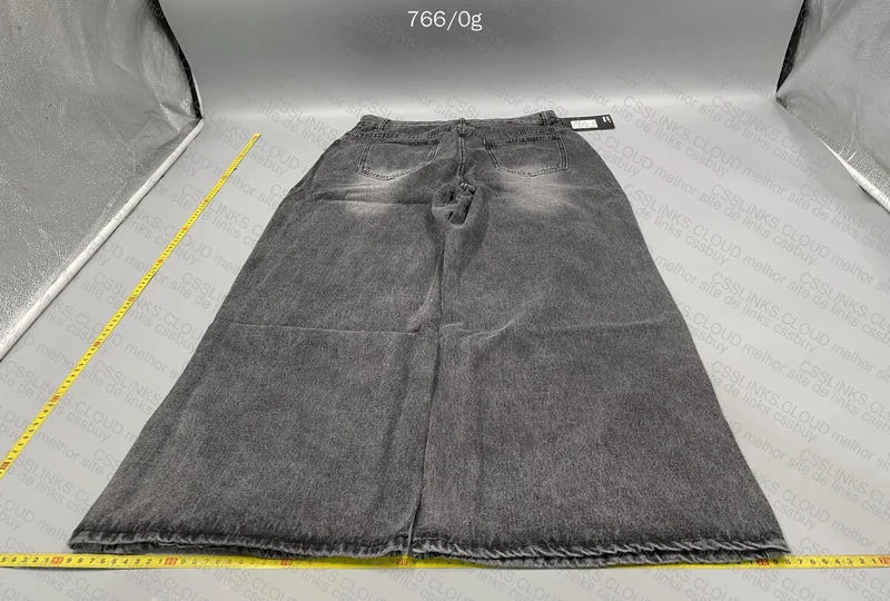 Black Wide Leg Baggy Pants 3