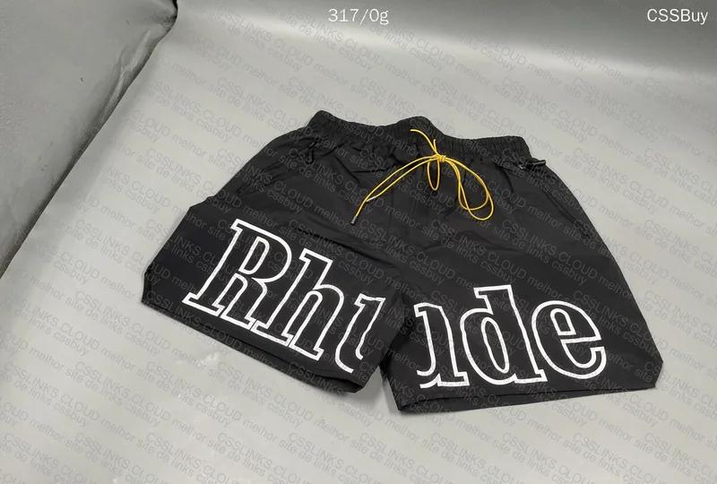 Rhude Black Shorts 6