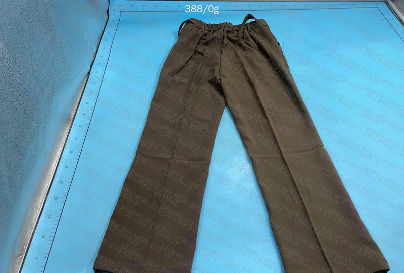 Gray Chromium/Brown Tailored Pants 3