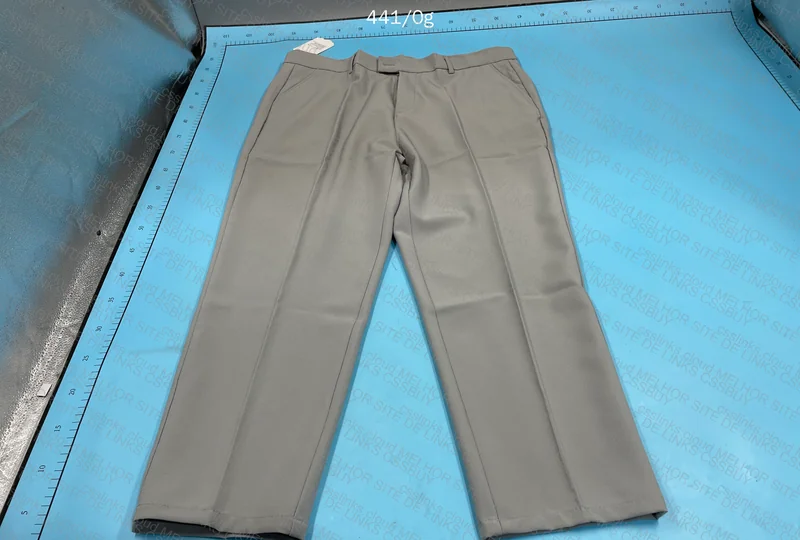 Gray Chromium/Brown Tailored Pants 5