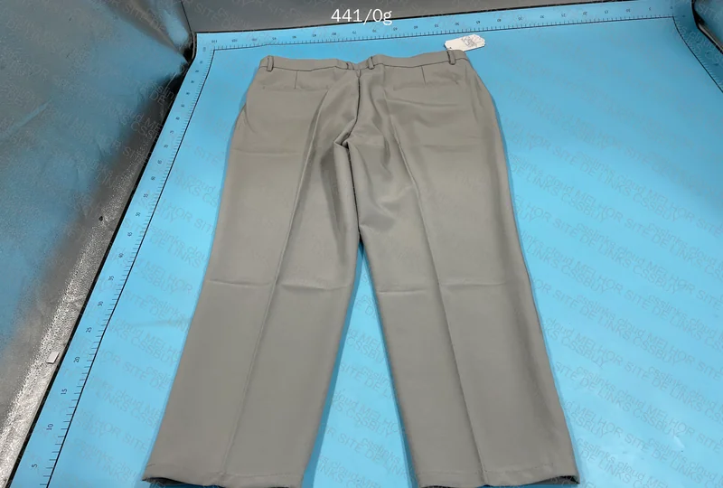 Gray Chromium/Brown Tailored Pants 7