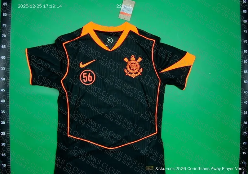 Corinthians 25/26 Total 90 Player Away Jersey