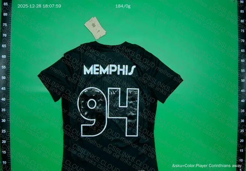 Corinthians Memphis 94 All Black Jersey 2