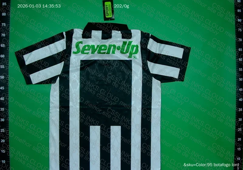 Botafogo Black and White Finta Botafogo 1995 Jersey 2