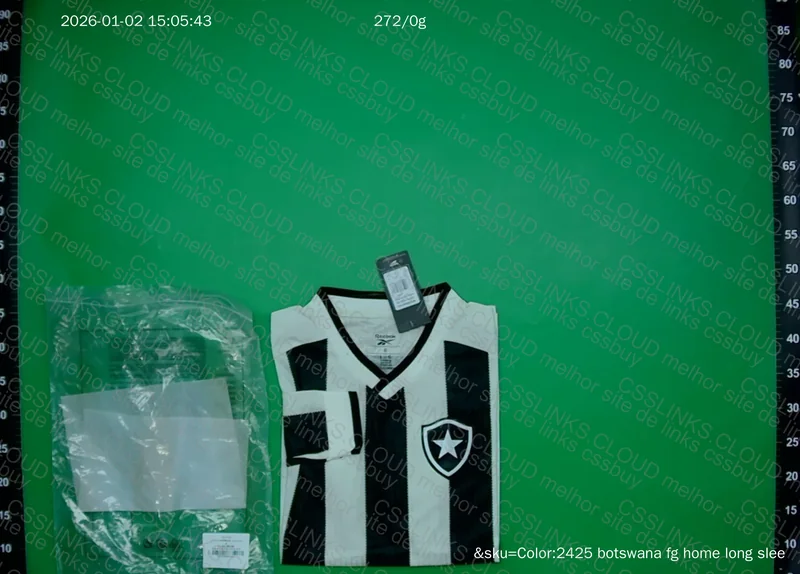 Botafogo Long Black and White Reebok Botafogo 2024 Jersey