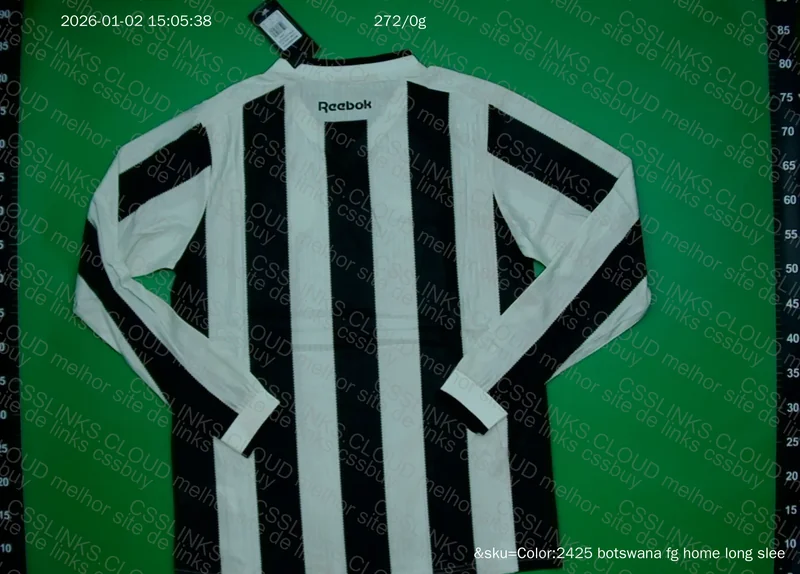Botafogo Long Black and White Reebok Botafogo 2024 Jersey 3