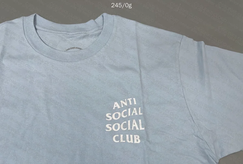Blue Anti Social Club Shirt 2