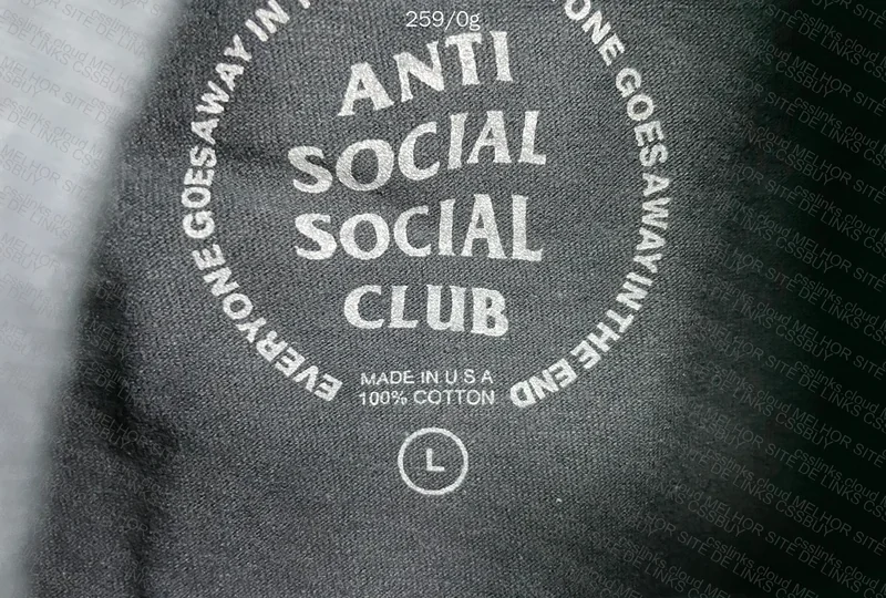 Black and Purple Anti Social Club Shirt 4