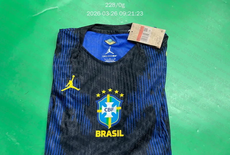 Camisa Azul Brazil 2026 Jordan 2