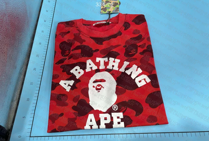 Bape Red Camo Shirt