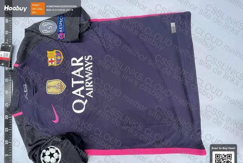 Camisa Barcelona 16/17 Roxa 3