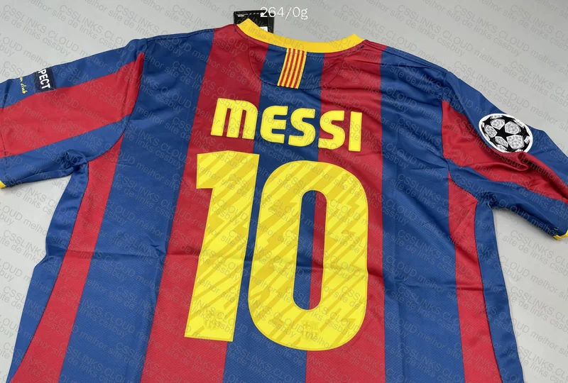 Barcelona Messi 2010-11 Jersey with Badges 10