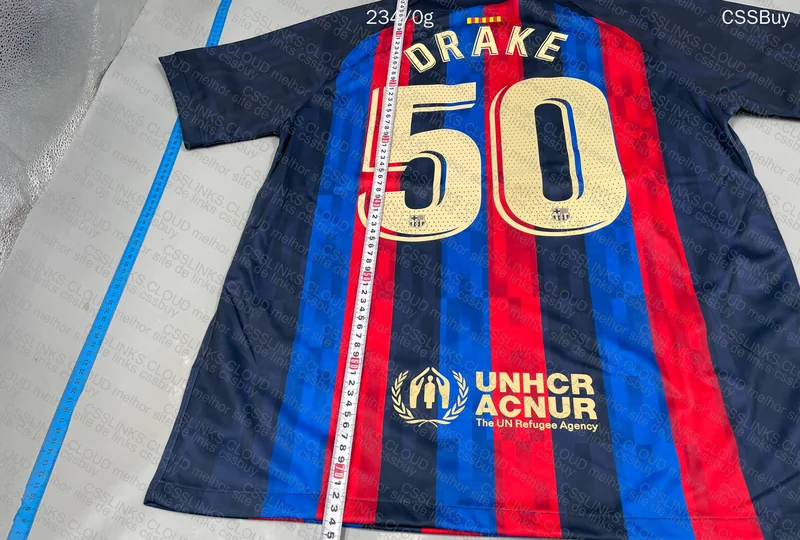 Barcelona x Drake Jersey (with measurements)