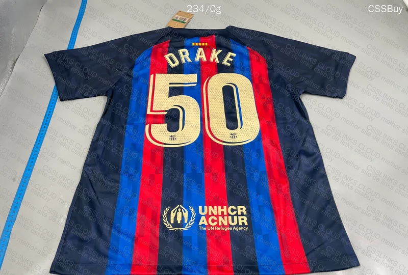 Barcelona x Drake Jersey (with measurements) 2
