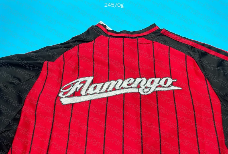Flamengo 2025 Baseball Shirt (With Embroidered Flamengo) 4
