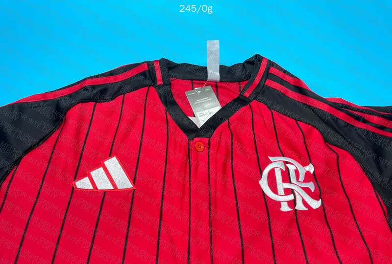 Flamengo 2025 Baseball Shirt (With Embroidered Flamengo) 5