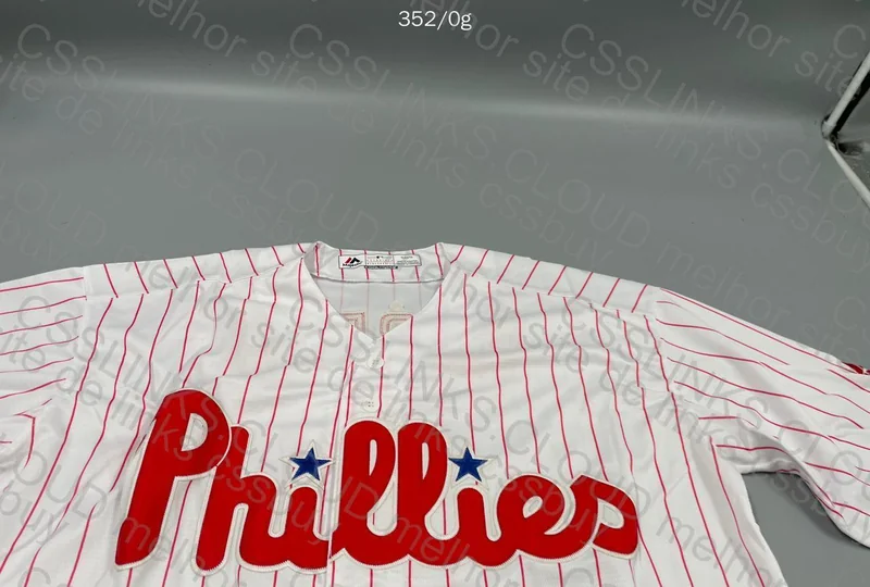 Majestic Phillies White Baseball Shirt