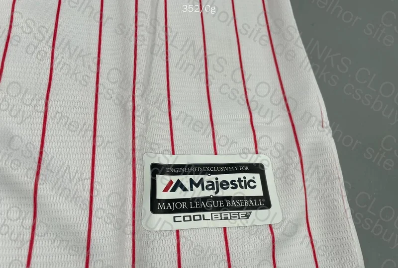 Majestic Phillies White Baseball Shirt 5