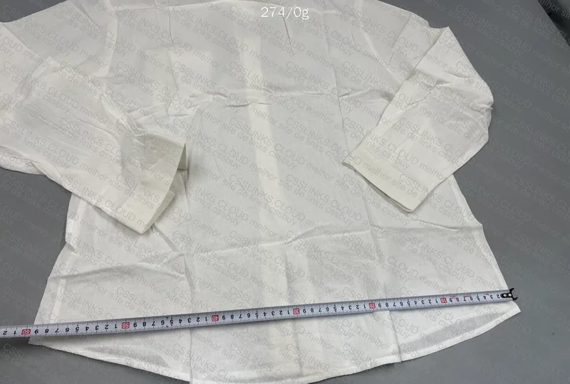 Linen White Shirt with Measurements 5