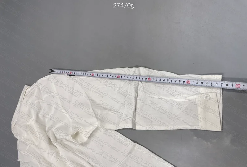 Linen White Shirt with Measurements 6