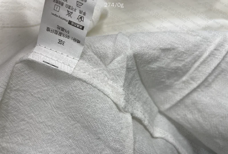 Linen White Shirt with Measurements 8