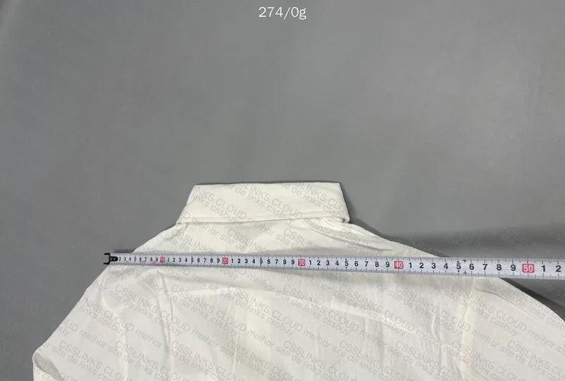 Linen White Shirt with Measurements 9