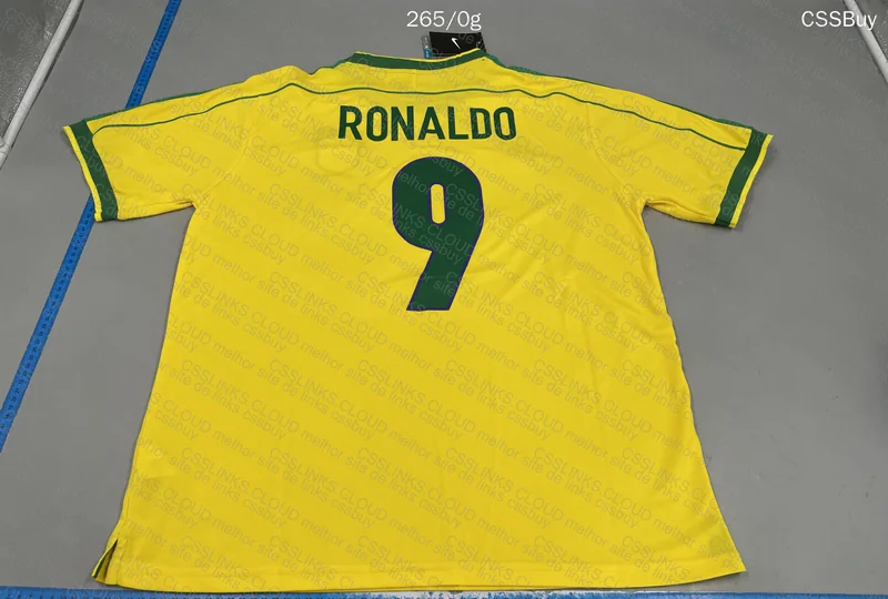 Brazil World Cup 98 Ronaldo Jersey 5
