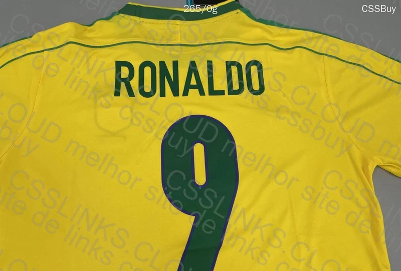 Brazil World Cup 98 Ronaldo Jersey 7
