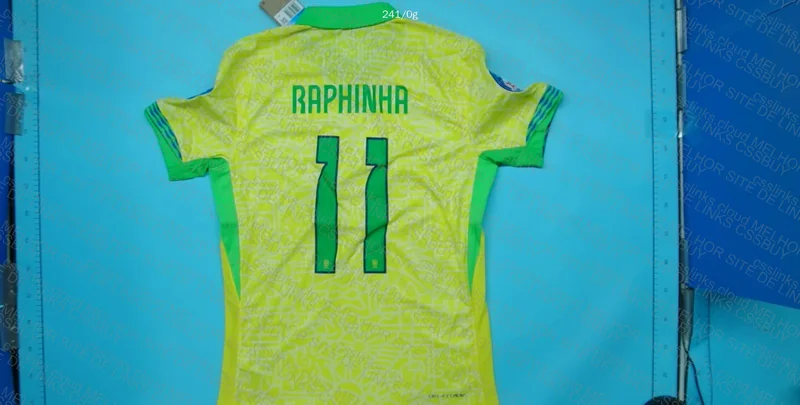 Brazil Player Model Raphinha Jersey 3