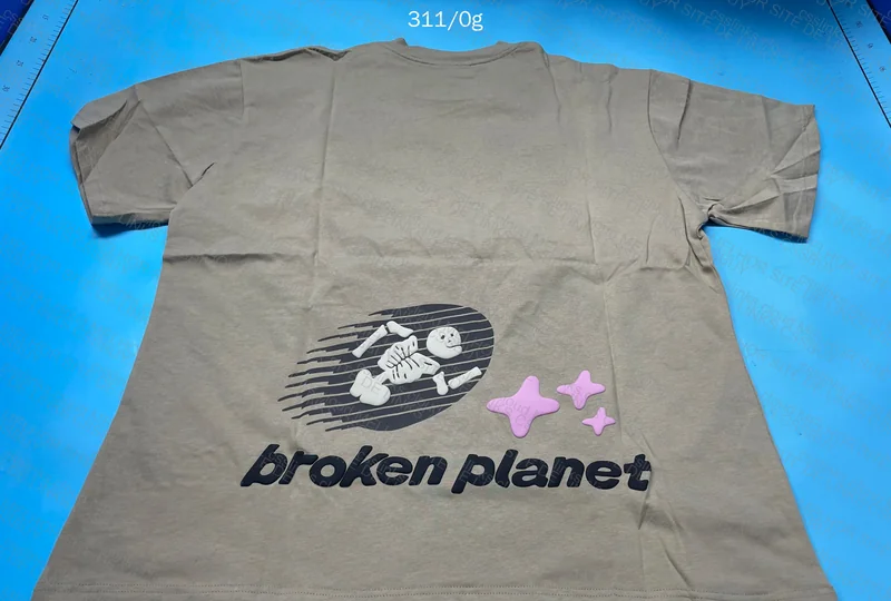 Broken Planet Shirt (With Measurements) 3