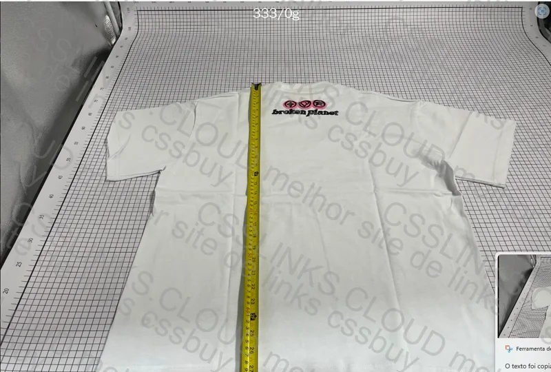 Broken Planet Forever Yours Shirt with Measurements