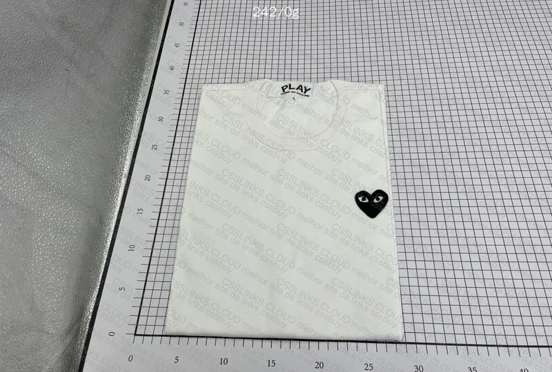 CDG White Black Heart Shirt