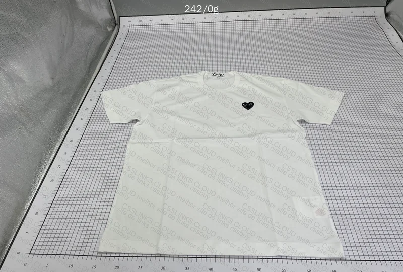 CDG White Black Heart Shirt 2