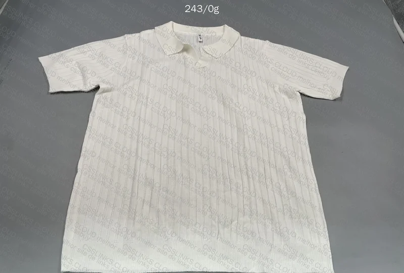 Shirt with Pique Collar Old Money Style 4