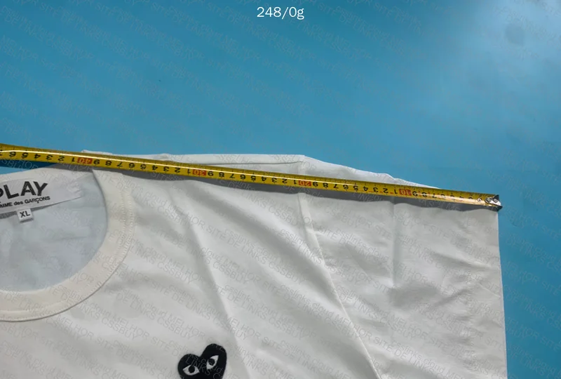 White Comme des Garçons Shirt (with measurements)