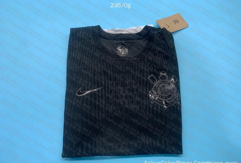 Corinthians All Black Player Version Jersey