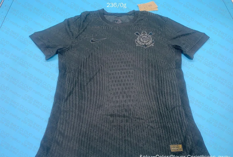 Corinthians All Black Player Version Jersey 2