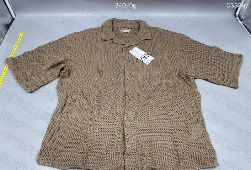 Brown Crochet Shirt - Zara 9