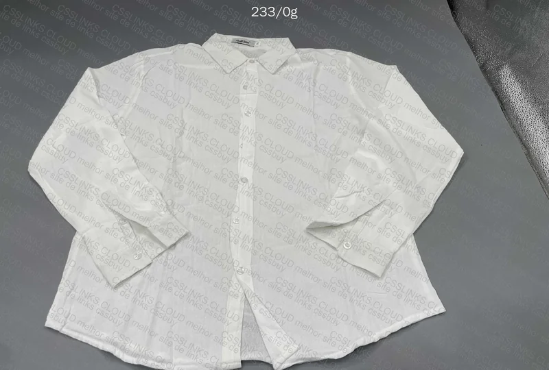 Blue and White Linen Shirt