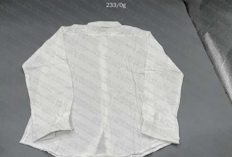 Blue and White Linen Shirt 2