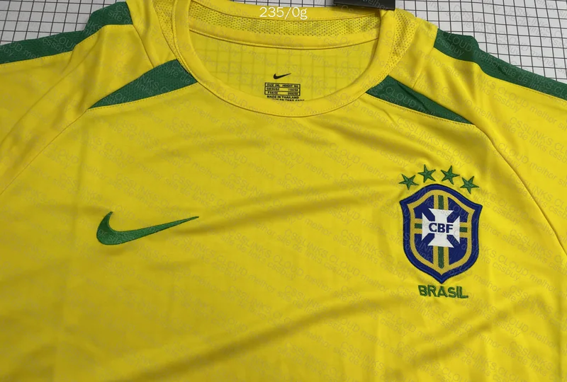 Brazil 2002 Retro Team Jersey 2