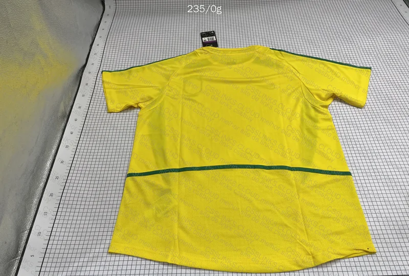 Brazil 2002 Retro Team Jersey 3