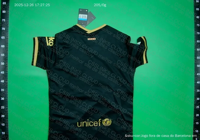 Barcelona Black and Gold Jersey 20/21 3