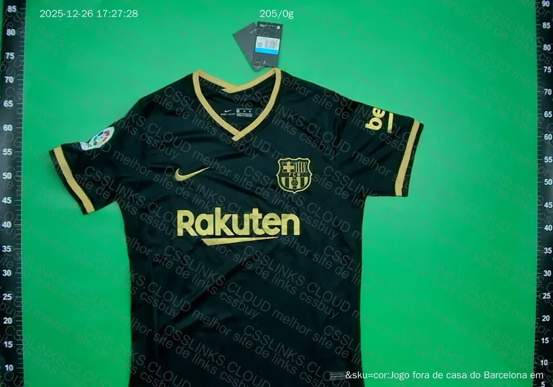 Barcelona Black and Gold Jersey 20/21 5