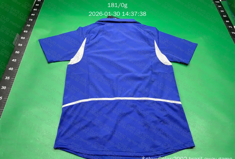 Camisa do brasil azul 2002 2